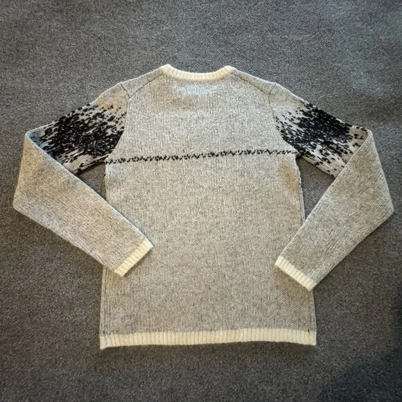 John Varvatos Collection Sterling Heartbeat Mohair Merino Blend Sweater S Knit - Picture 3 of 7